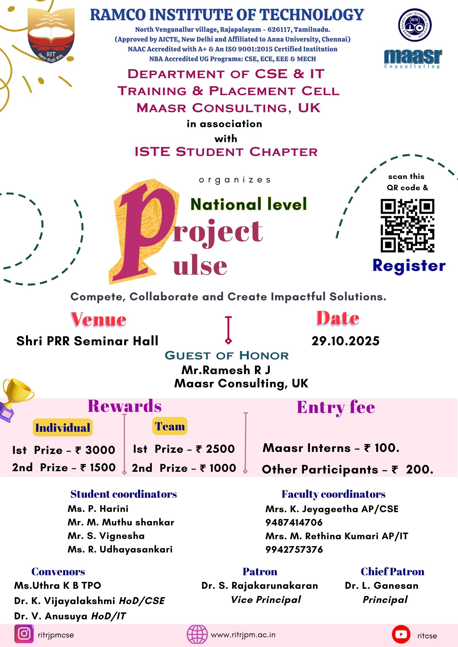 National Level Project Competition "Project Pulse" 2025
